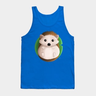 Hedgehog on a Lilypad Tank Top